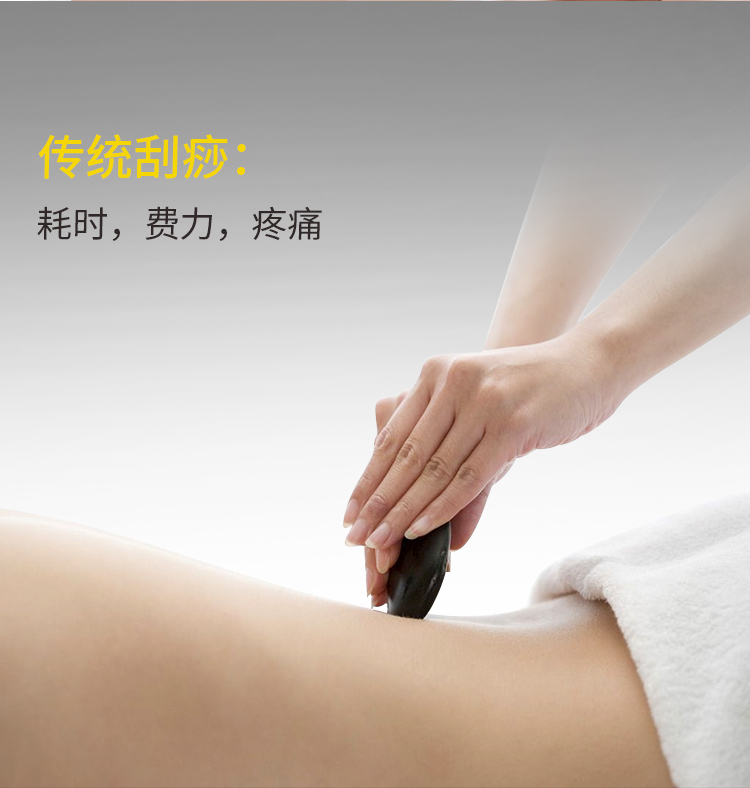 傳統(tǒng)刮痧的缺點(diǎn)：耗時(shí)、費(fèi)力而且很痛
